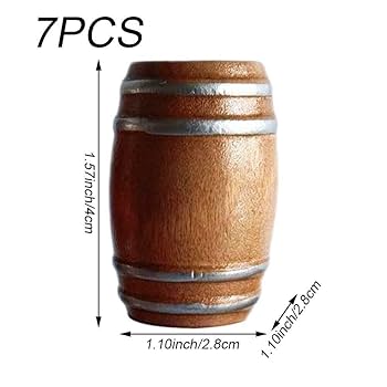 ビール樽　新品未使用 LÖWENBRÄU 木製樽風インテリア小物 2個セット Amazon.co.jp: 木製ビール樽 ミニチュア ドールハウス ワイン樽